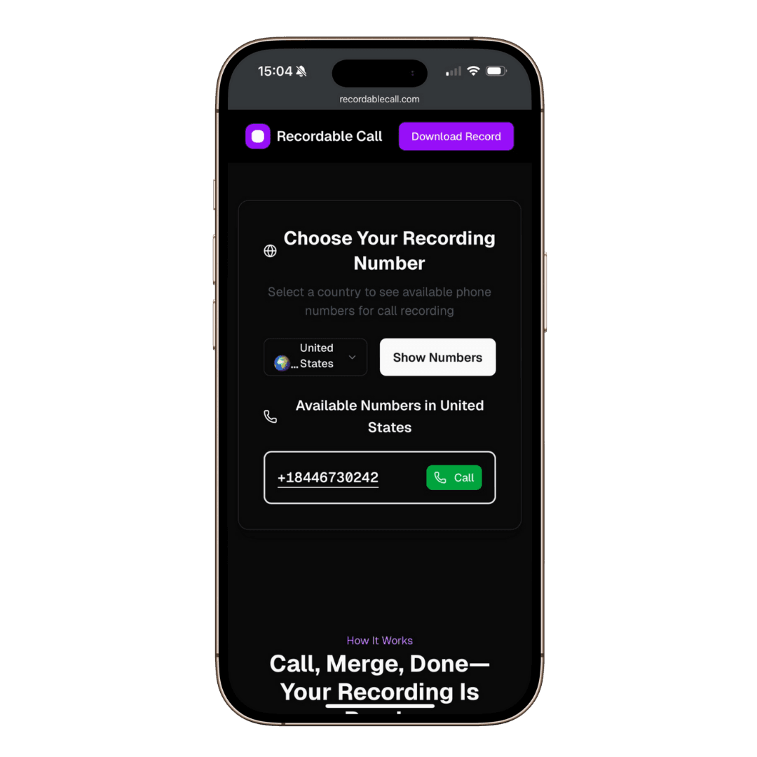 dial our number