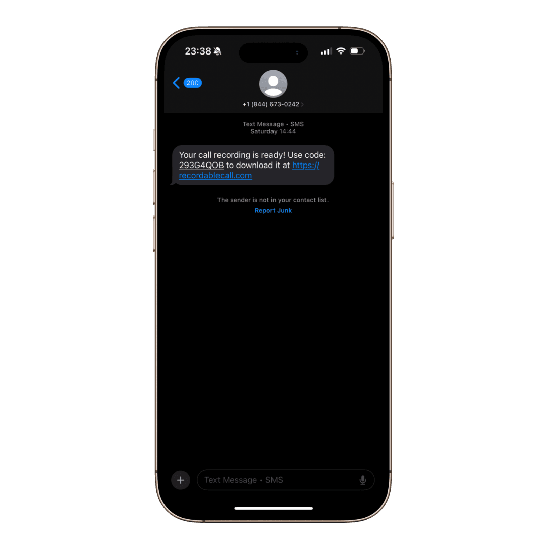 record and notify